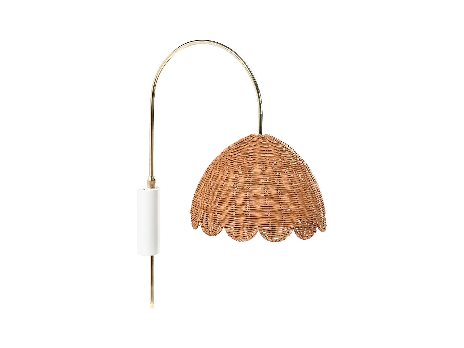 Lampe murale VALUKKAI Rotin Naturel