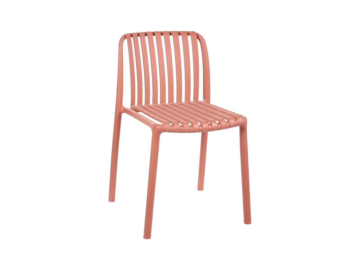 Lot de 2 chaises de bar ARICCIA 2 en 1 Matière synthétique Rouge clair