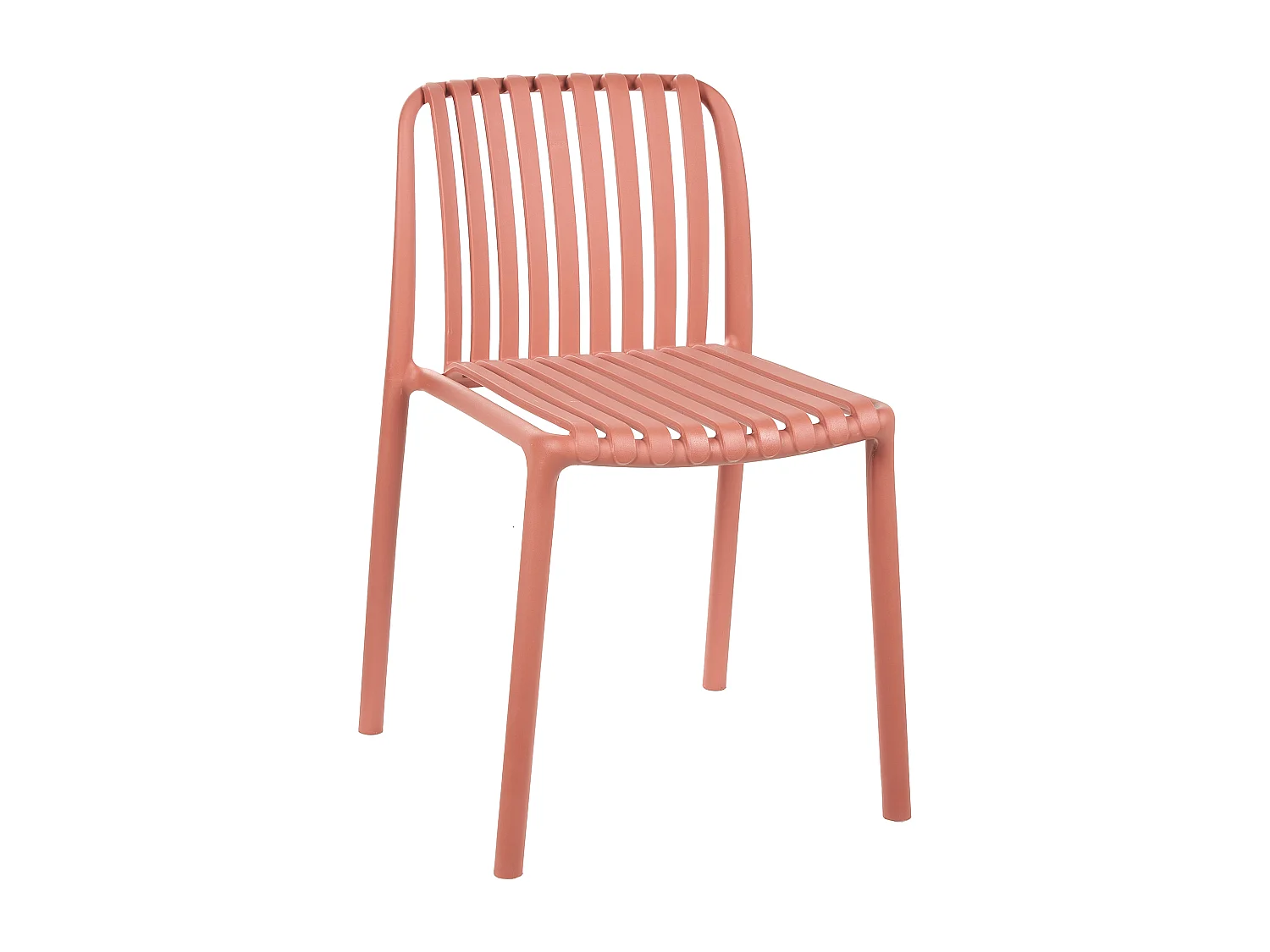 Lot de 2 chaises de bar ARICCIA 2 en 1 Matière synthétique Rouge clair