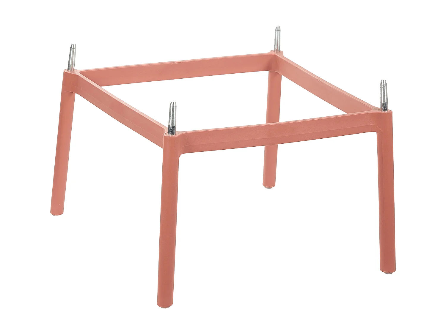 Lot de 2 chaises de bar ARICCIA 2 en 1 Matière synthétique Rouge clair