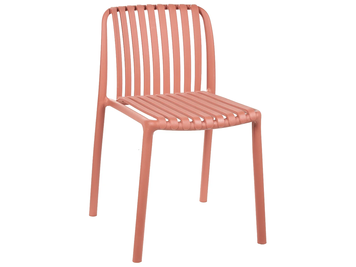 Lot de 2 chaises de bar ARICCIA 2 en 1 Matière synthétique Rouge clair
