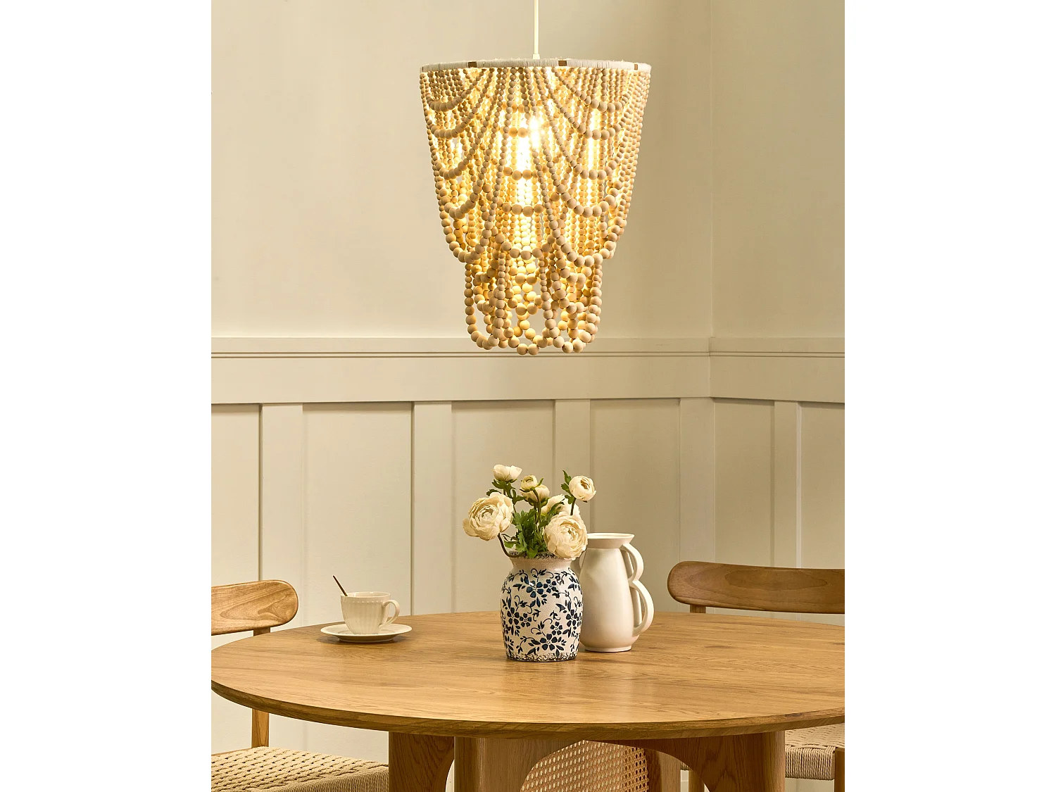 Lustre ZOLA Bois Marron clair