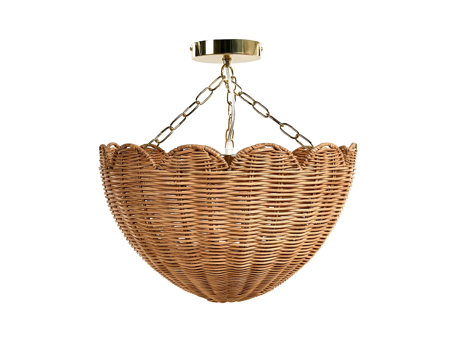 Lampe suspension MANDEKAL Rotin Naturel