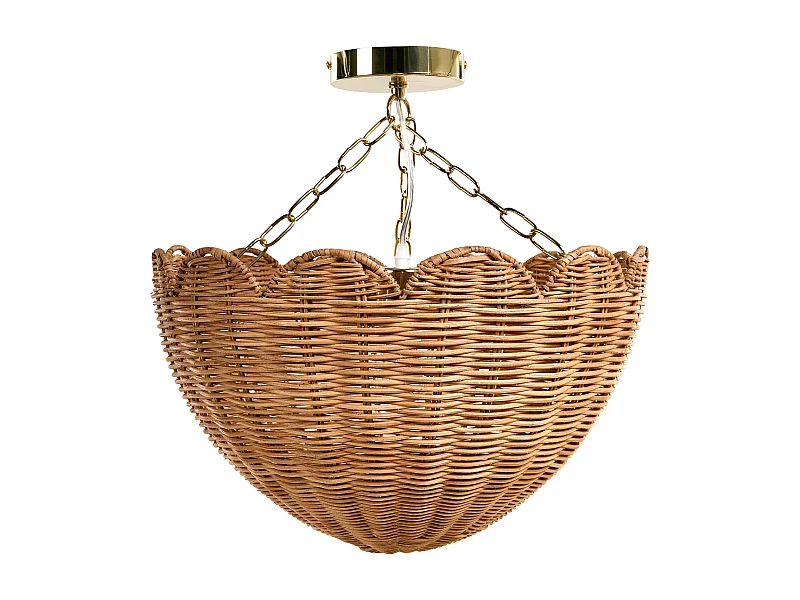 Lampe suspension MANDEKAL Rotin Naturel