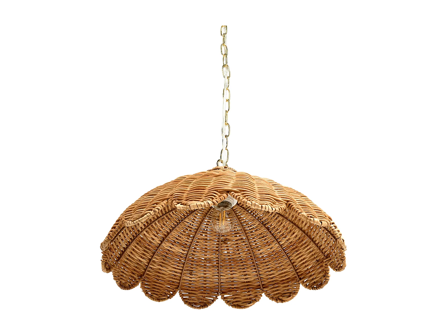 Lampe suspension KUKULE Rotin Naturel
