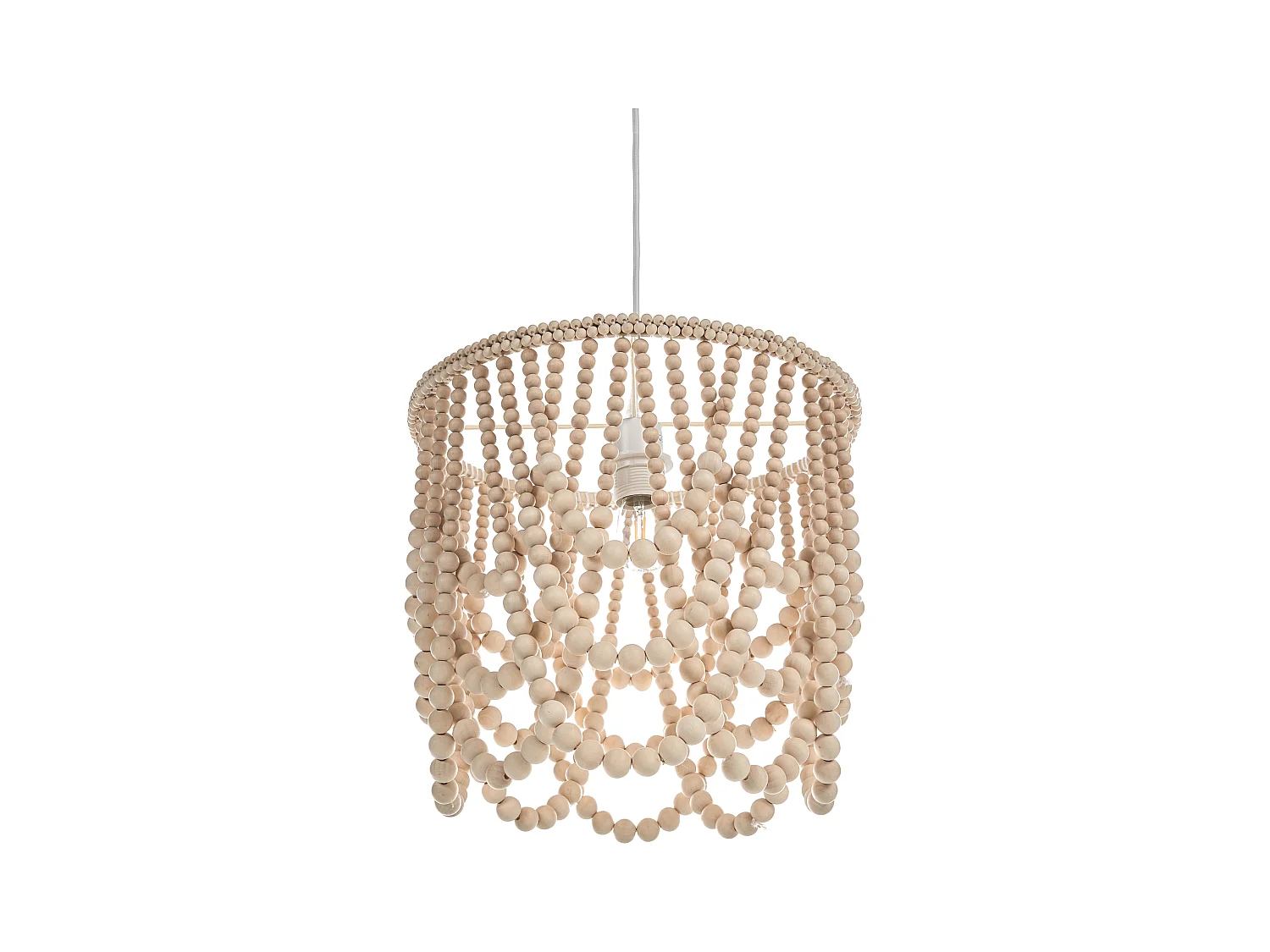 Lustre PUSWELI Bois Marron clair