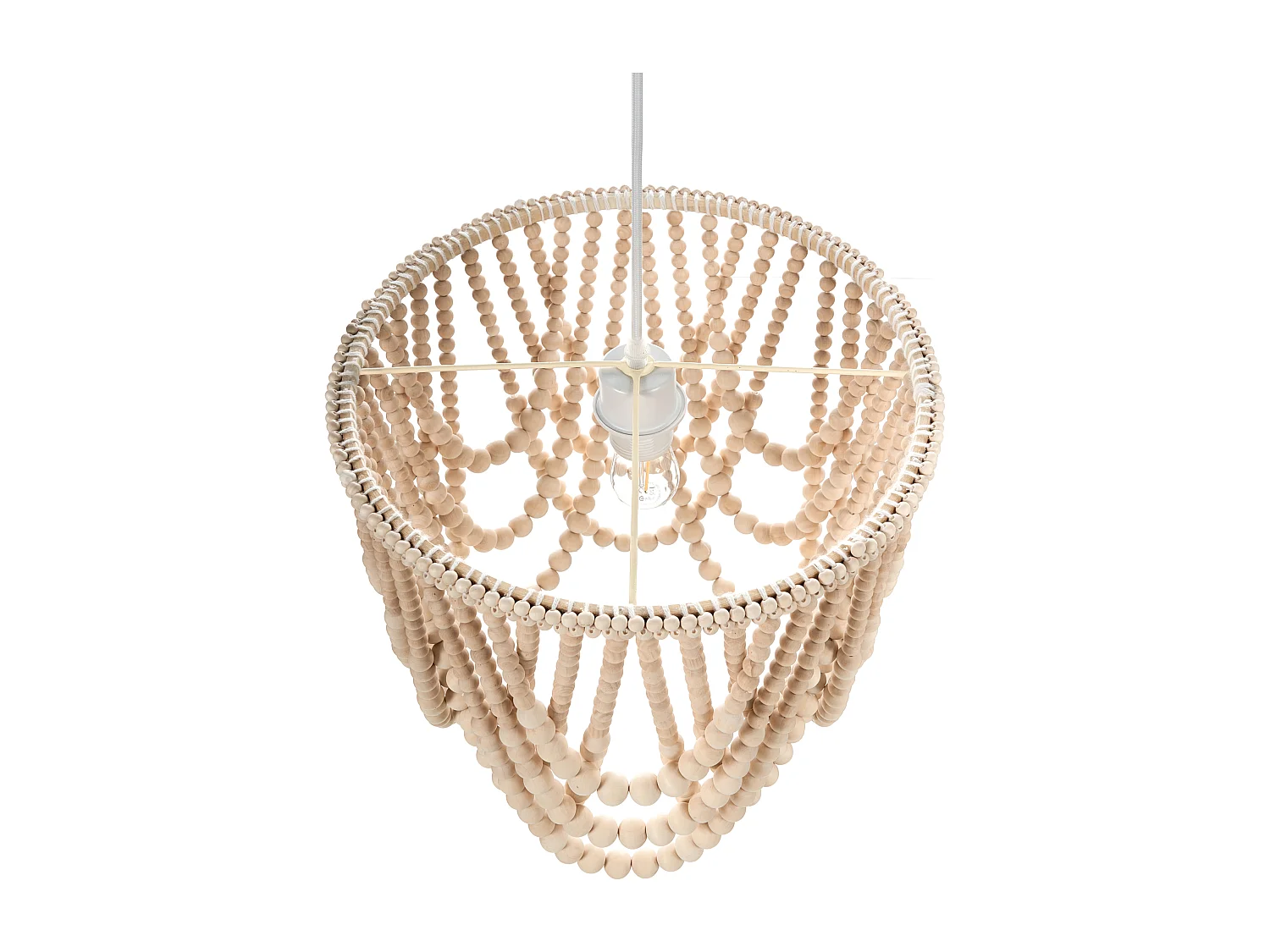 Lustre PUSWELI Bois Marron clair