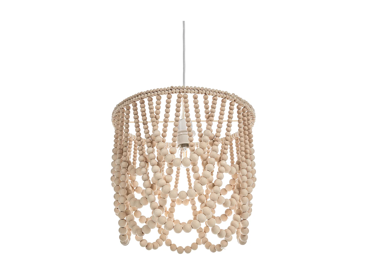 Lustre PUSWELI Bois Marron clair