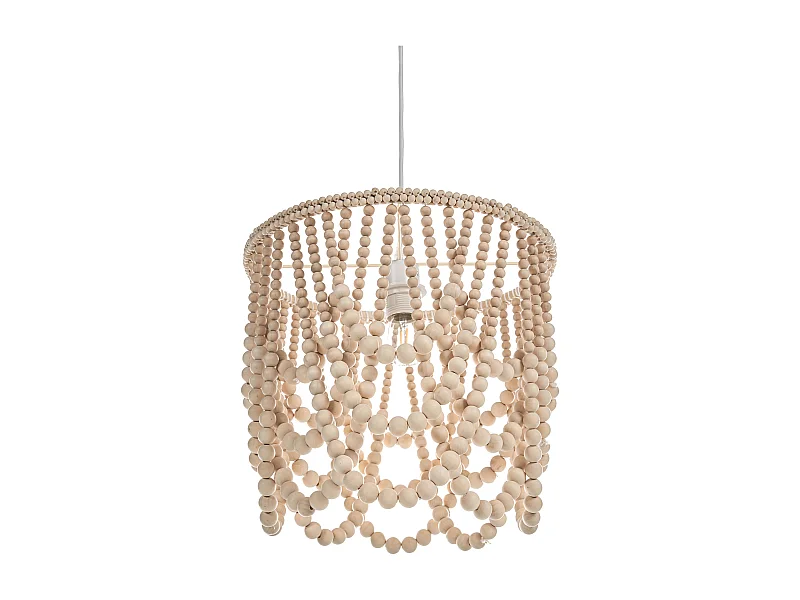 Lustre PUSWELI Bois Marron clair
