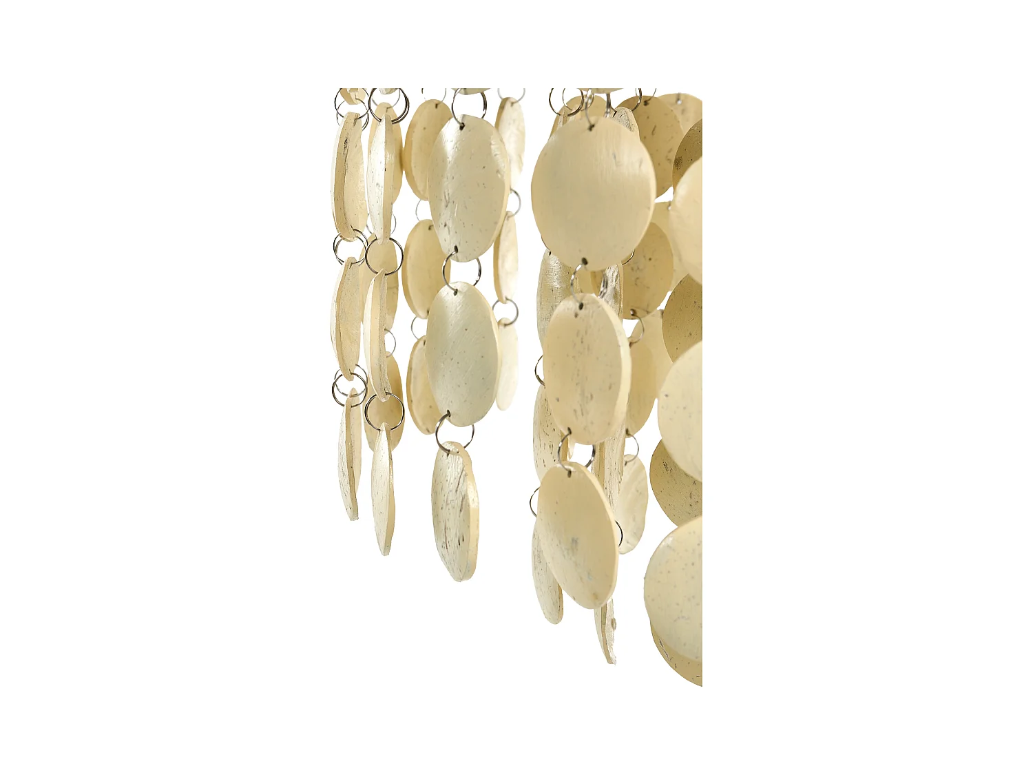 Lustre PARANGI Coquille de noix de coco Beige clair