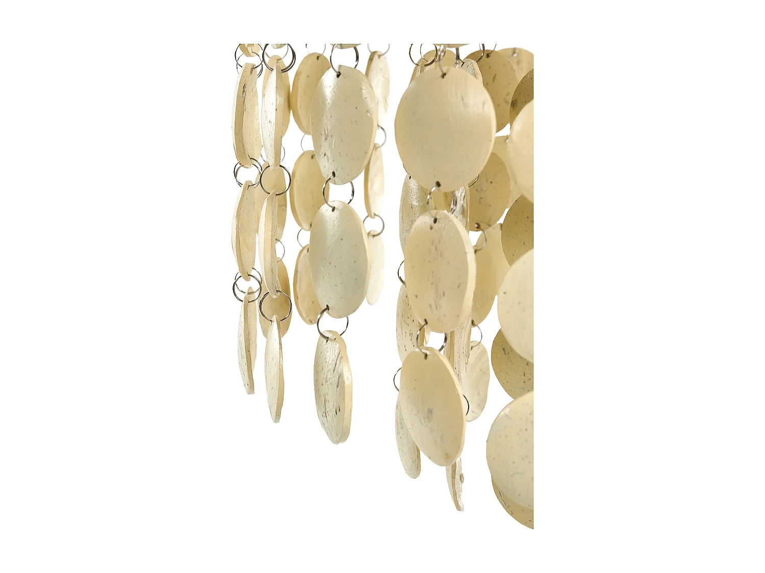Lustre PARANGI Coquille de noix de coco Beige clair