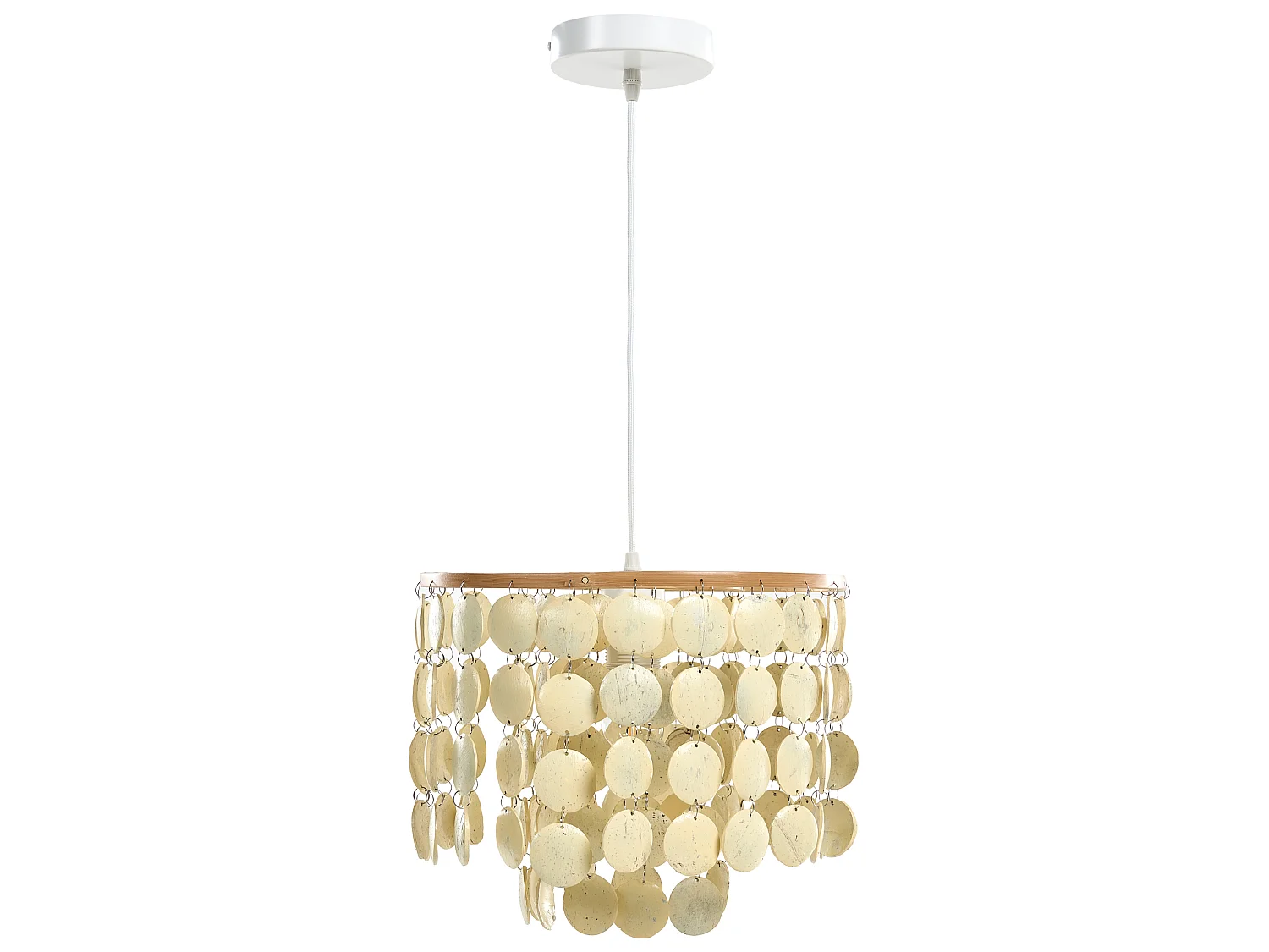 Chandelier PARANGI Coconut Shell Light Beige