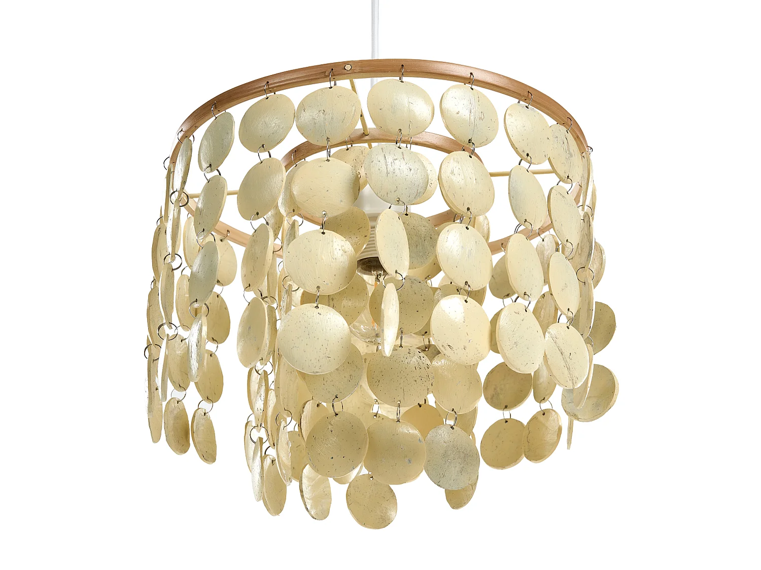 Chandelier PARANGI Coconut Shell Light Beige