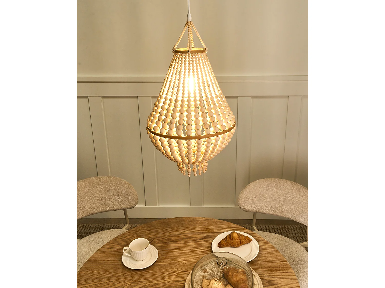 Lustre KUMBUKKAN Bois Marron clair