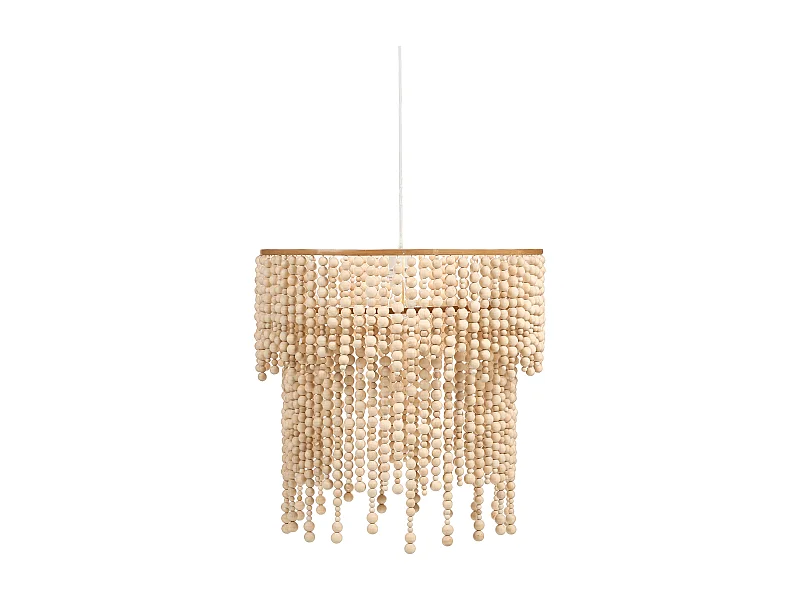 Lustre KIRINDI Bois Marron clair