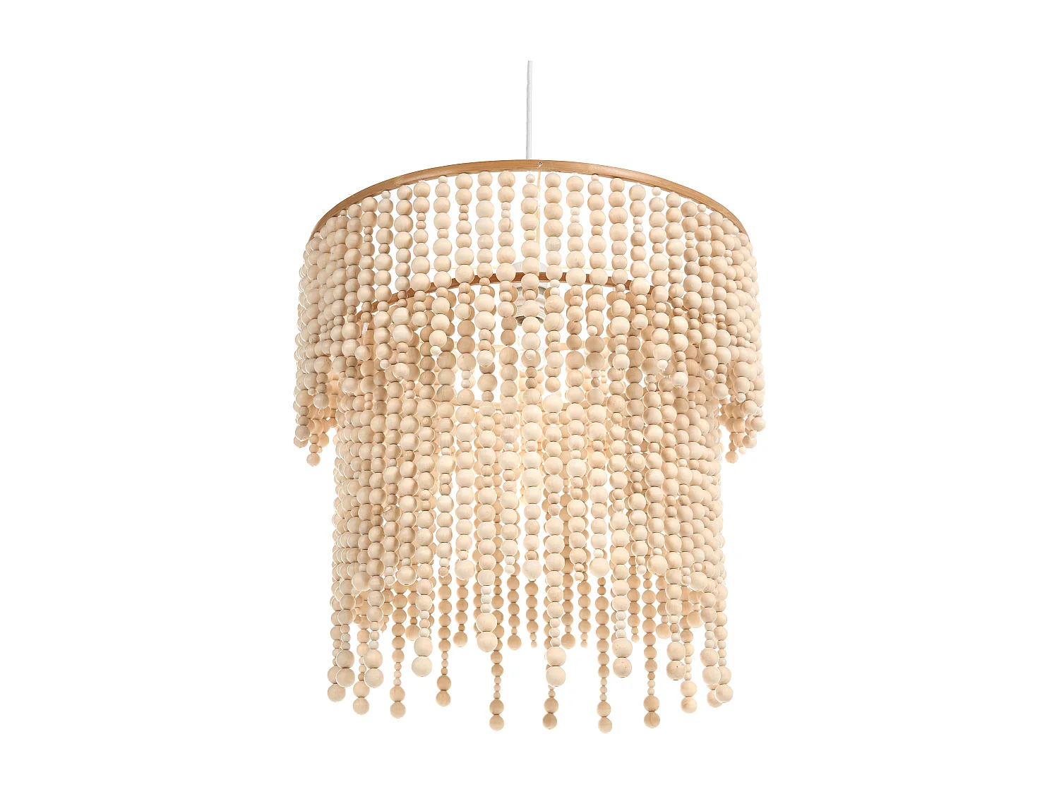 Lustre KIRINDI Bois Marron clair