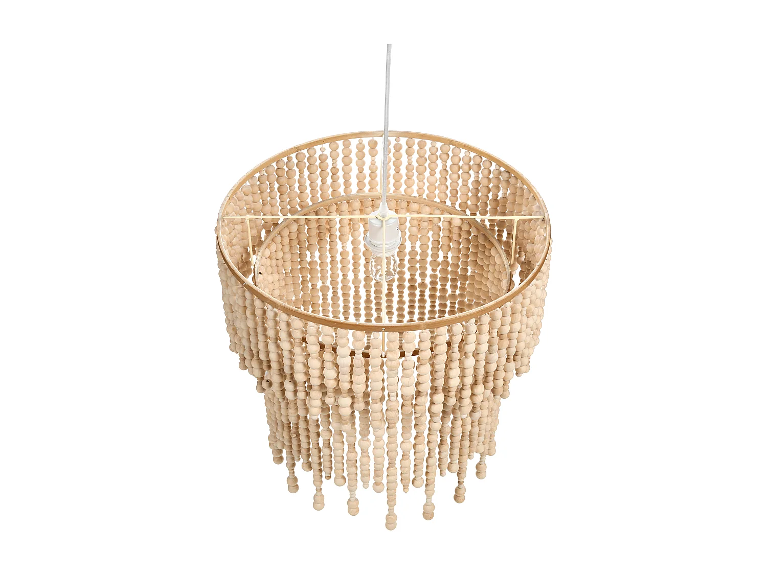 Lustre KIRINDI Bois Marron clair