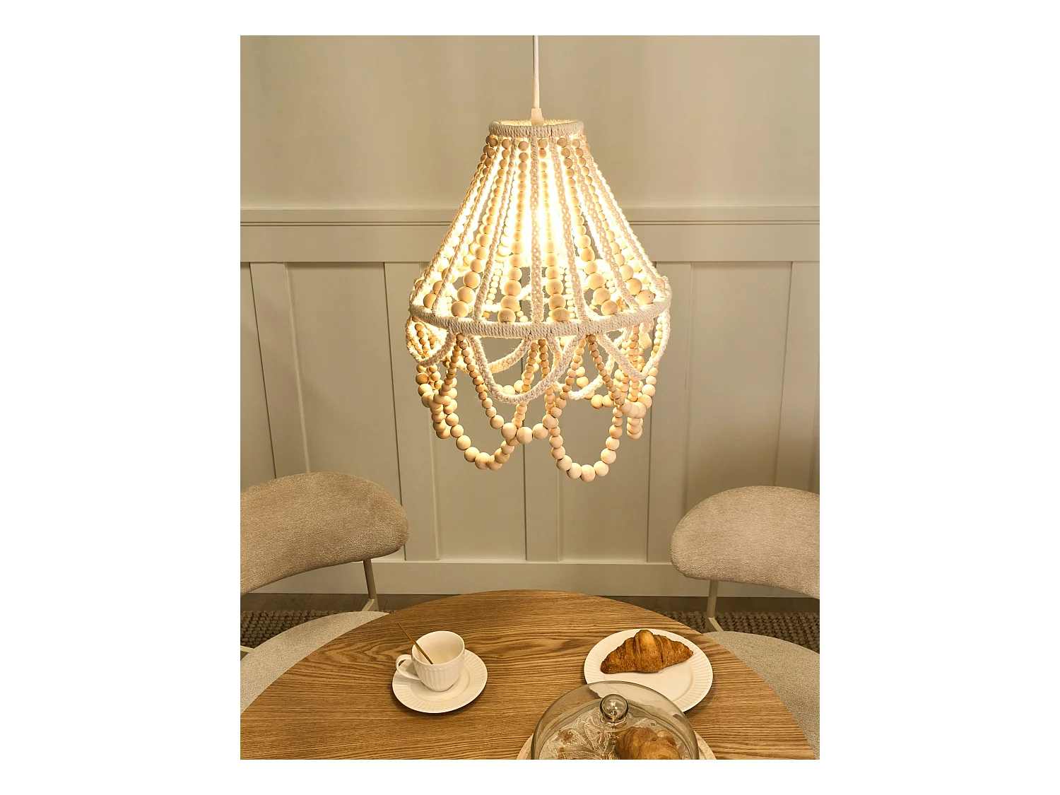 Lustre MENIK Bois Marron clair