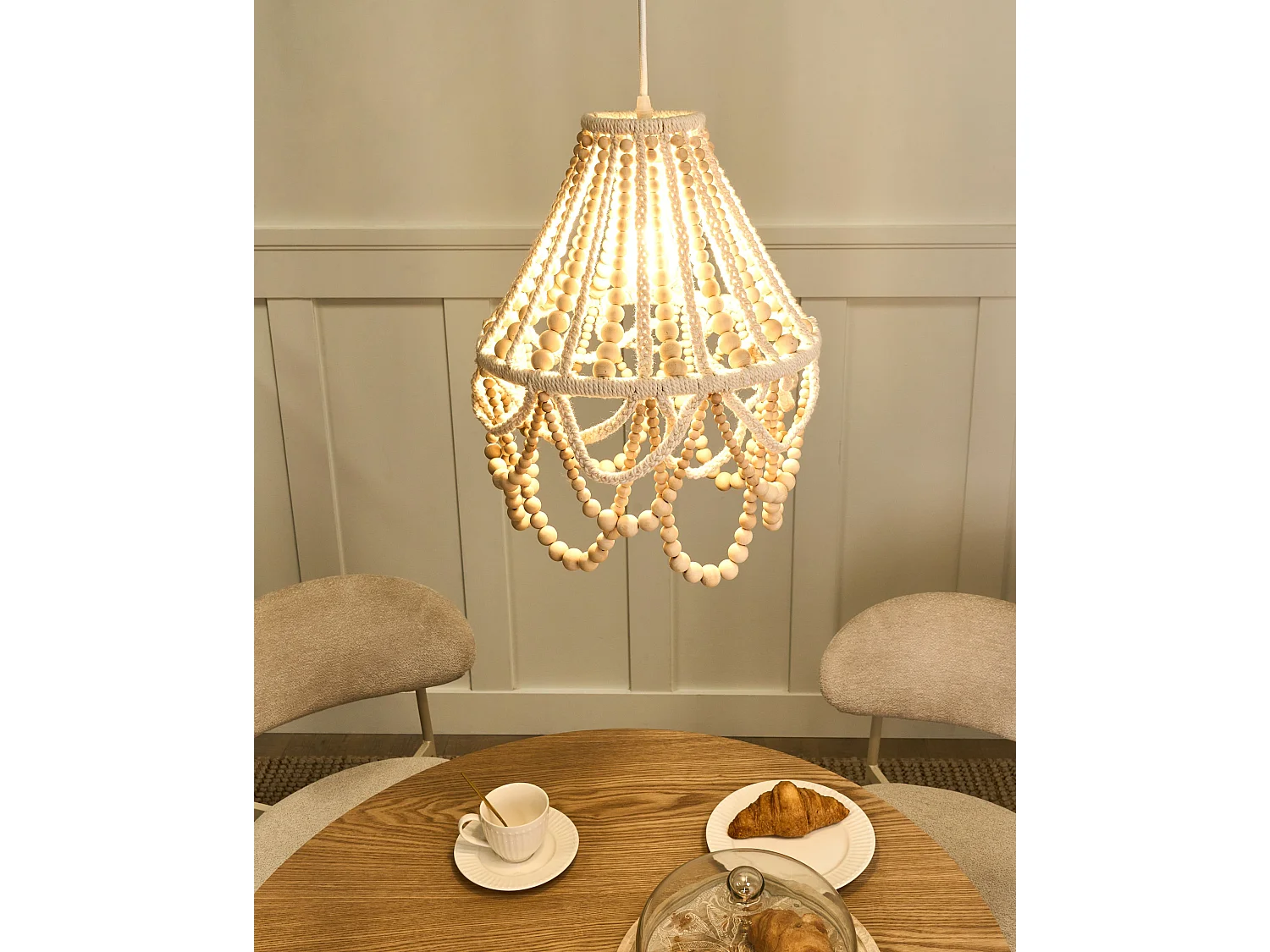 Lustre MENIK Bois Marron clair