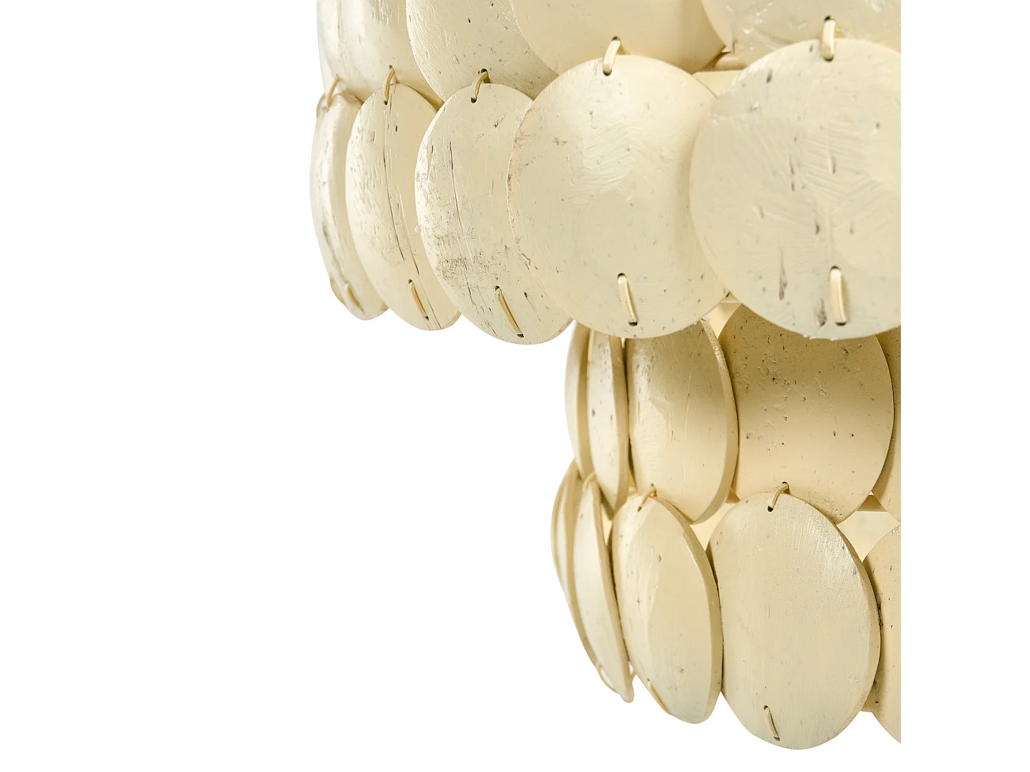 Lustre KOTMALE Coquille de noix de coco Beige clair