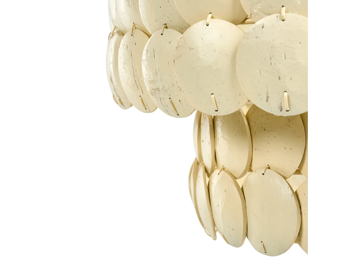 Lustre KOTMALE Coquille de noix de coco Beige clair