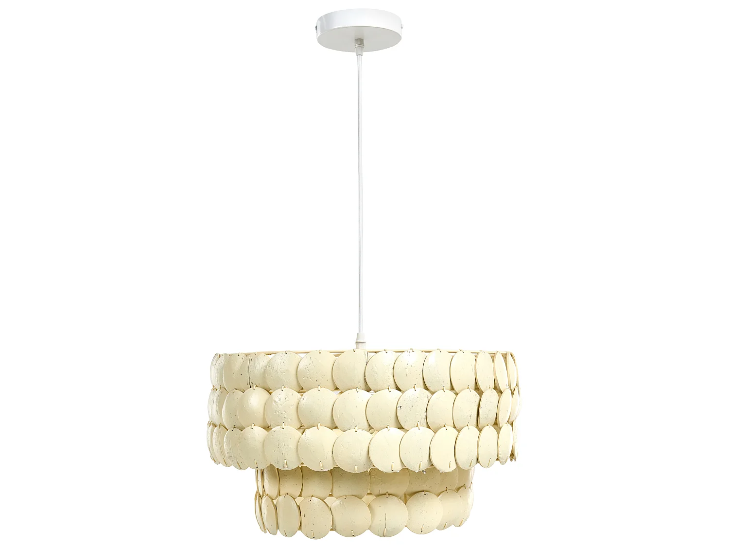 Chandelier KOTMALE Coconut Shell Light Beige