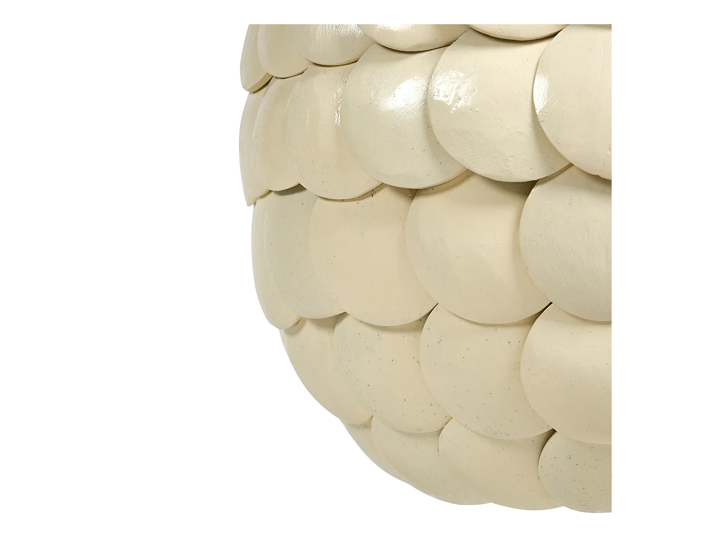 Lampe suspension MASKELIYA Coquille de noix de coco Beige