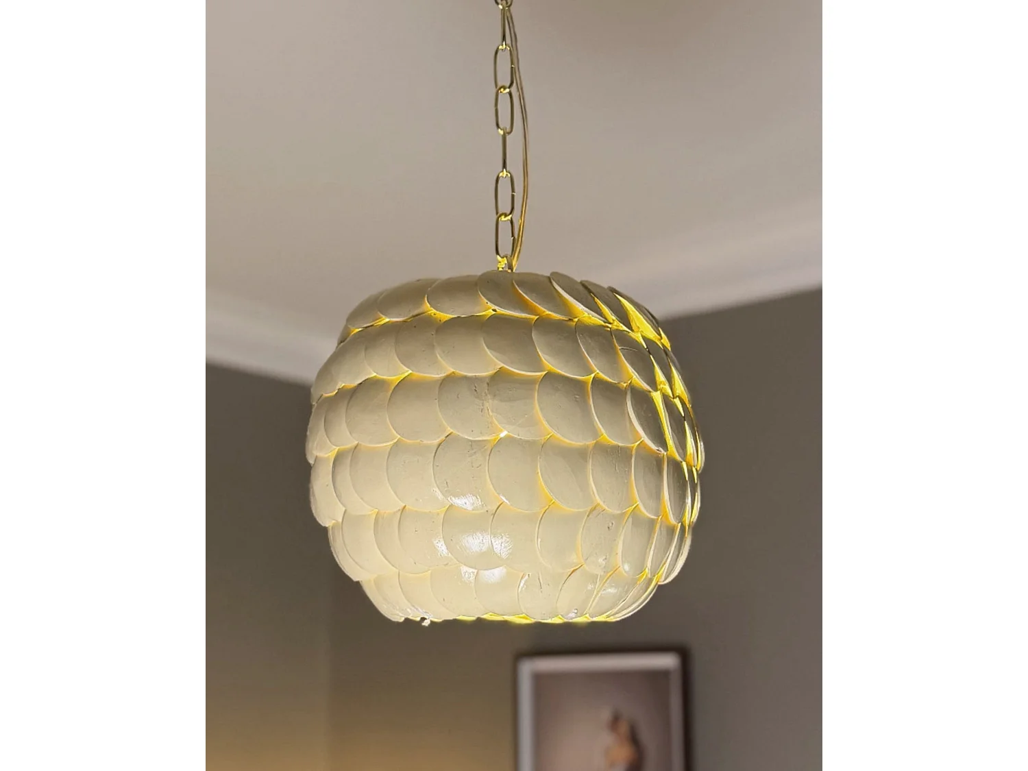 Pendant Lamp MASKELIYA Coconut Shell Beige