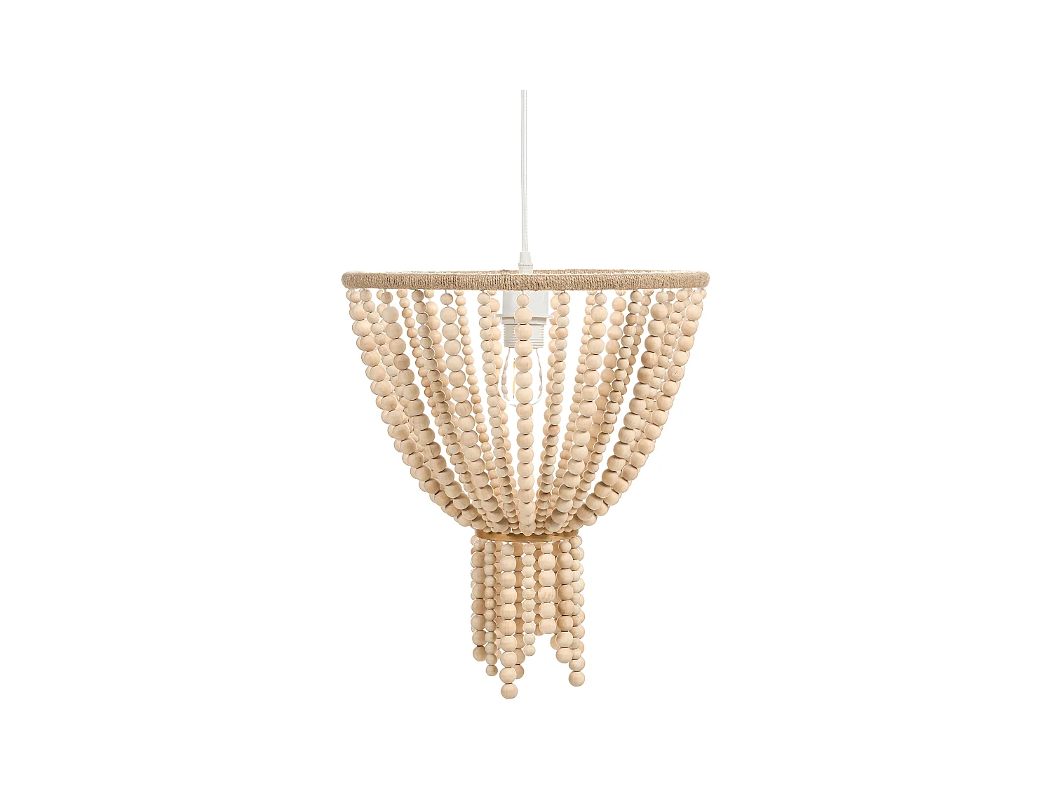 Lustre PUSWELI Bois Marron clair