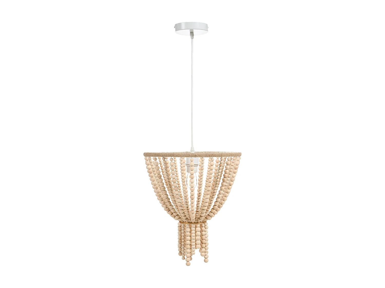 Lustre PUSWELI Bois Marron clair