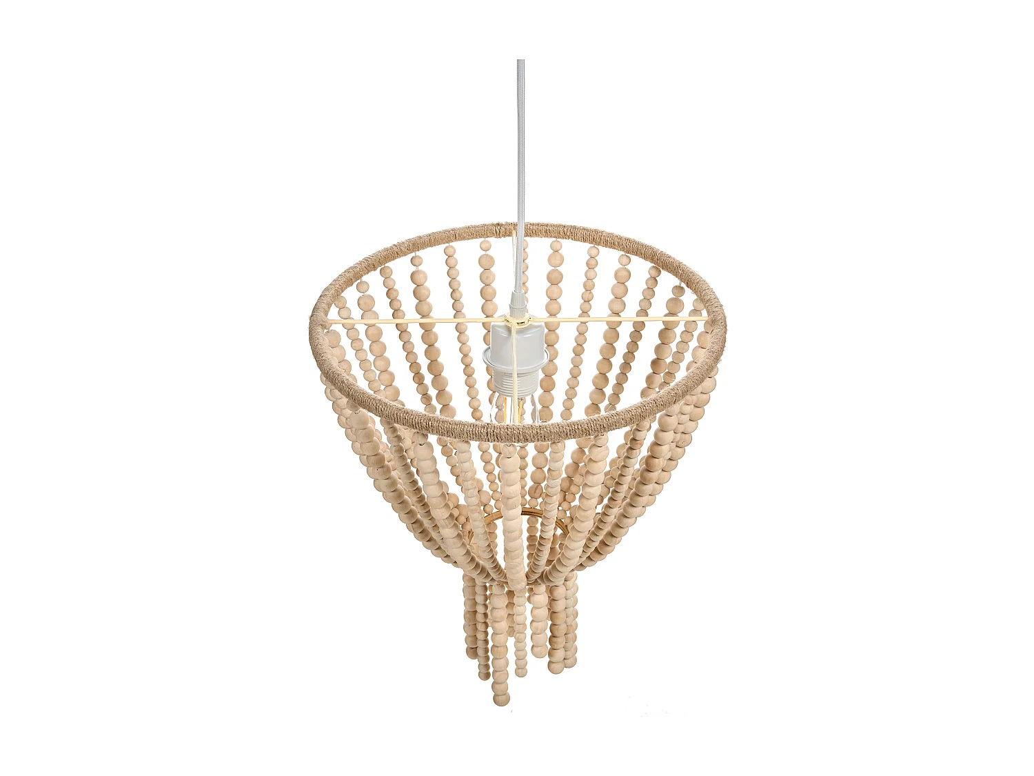 Lustre PUSWELI Bois Marron clair