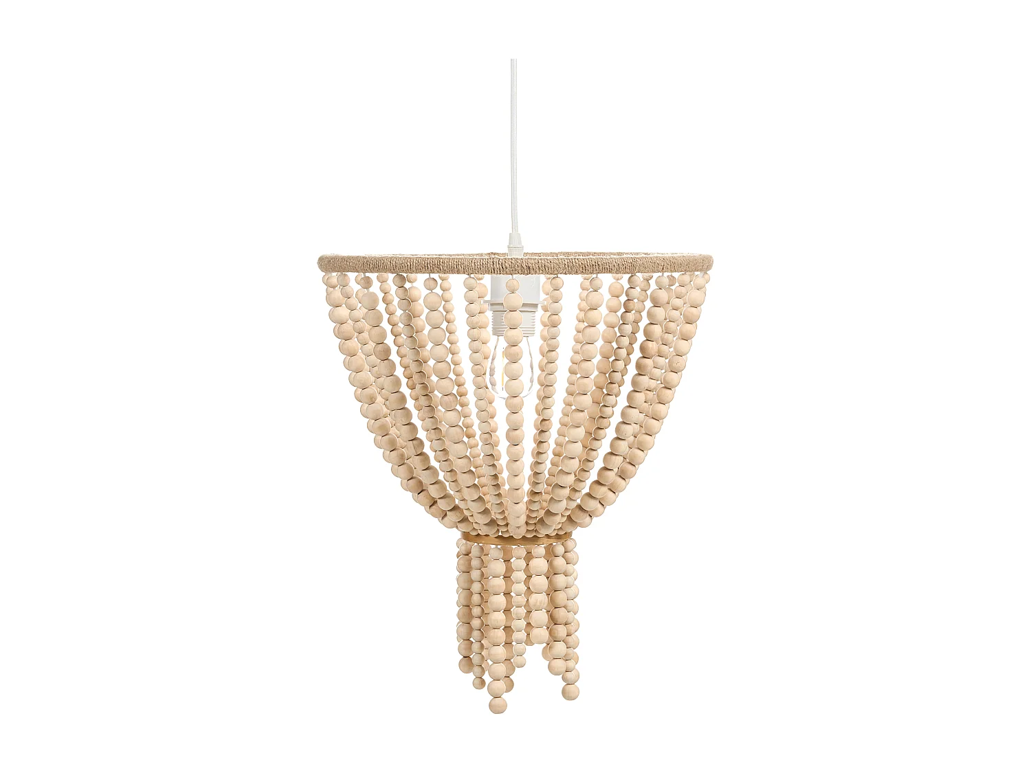 Lustre PUSWELI Bois Marron clair