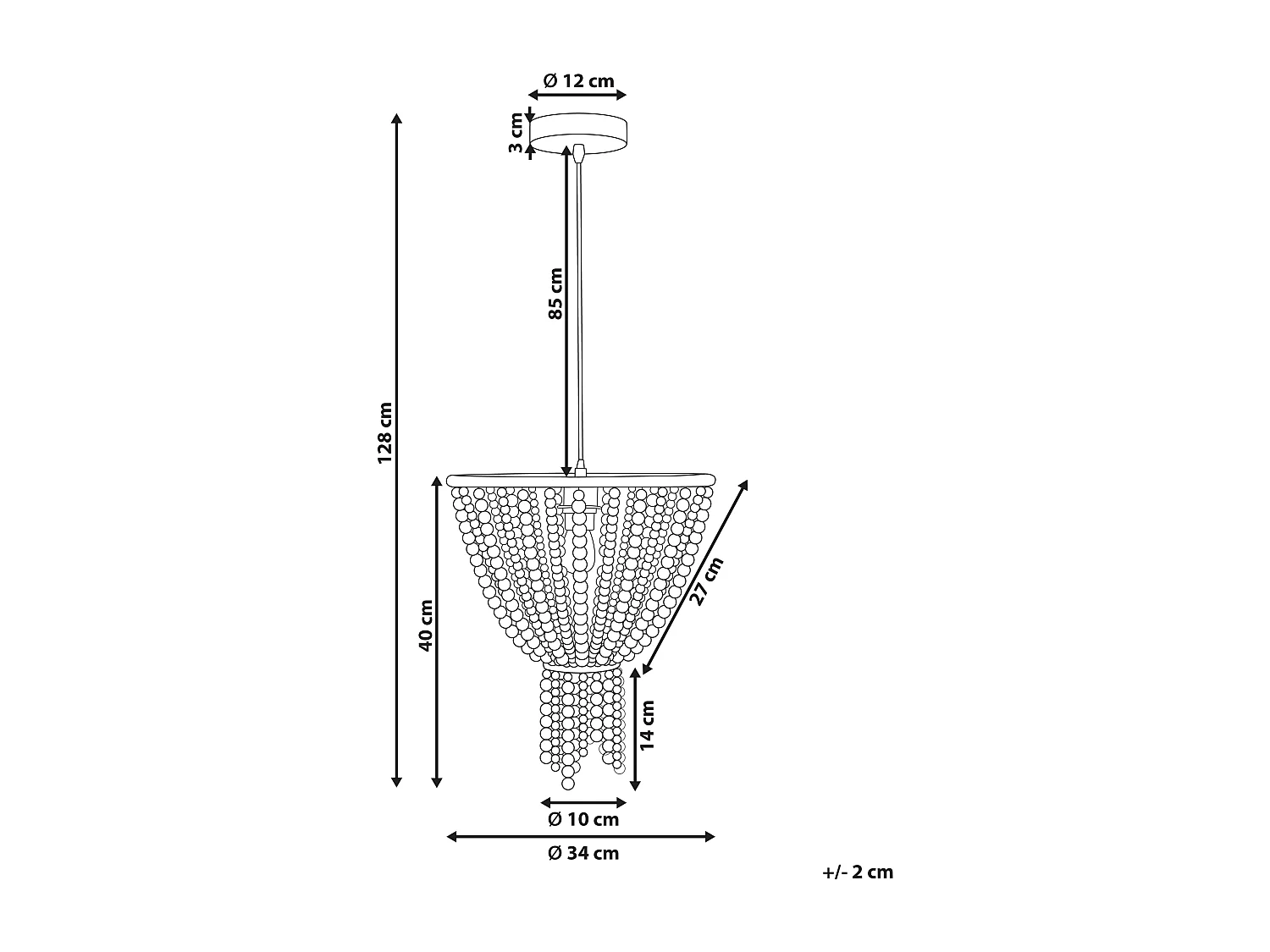 Lustre PUSWELI Bois Marron clair