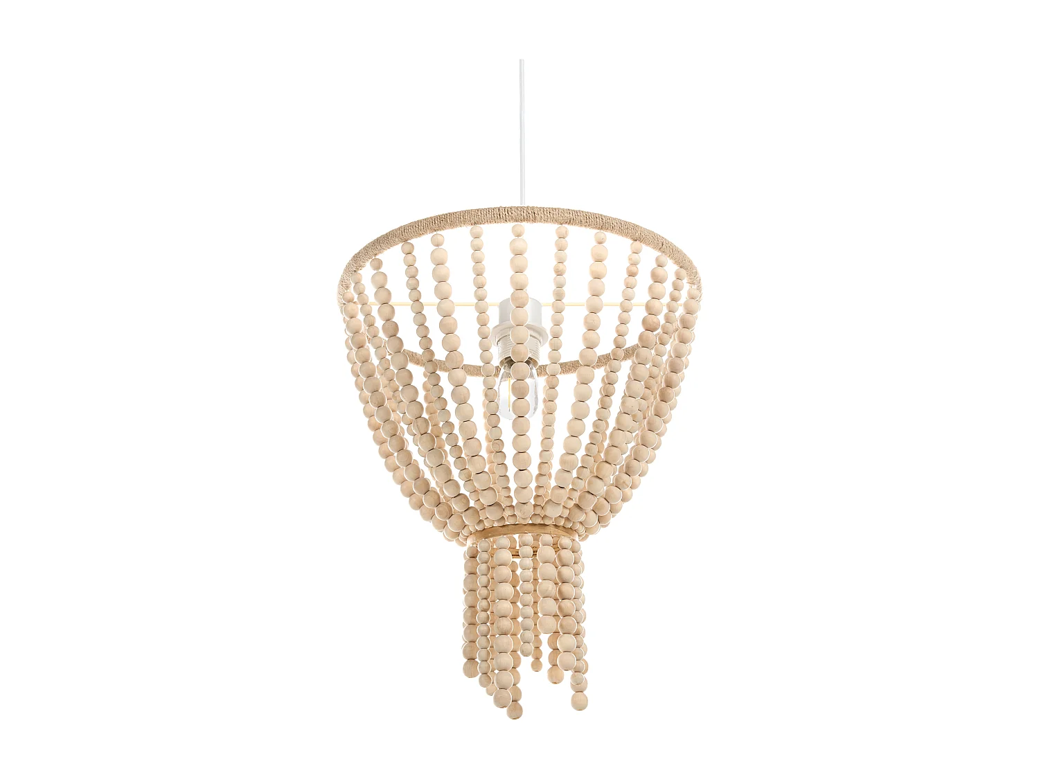 Lustre PUSWELI Bois Marron clair