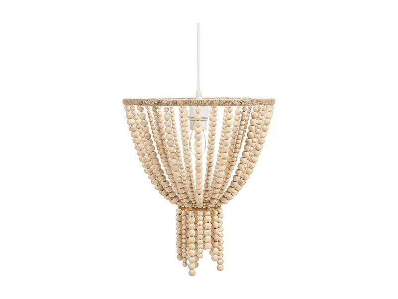 Lustre PUSWELI Bois Marron clair