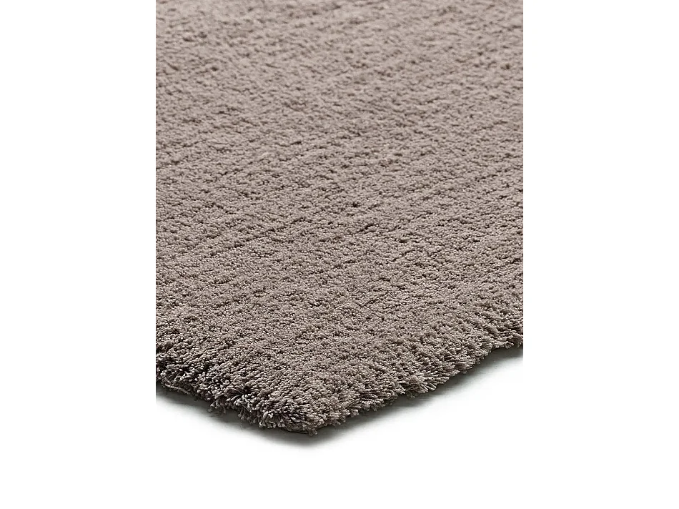 Tapis intérieur - shaggy uni - marron - 160 x 230 cm - SHANGHAI