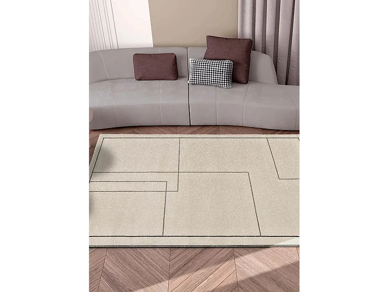 Alfombra interior  - abstracto - multicolor - 140 x 200 cm - LOS ANGELES LINES