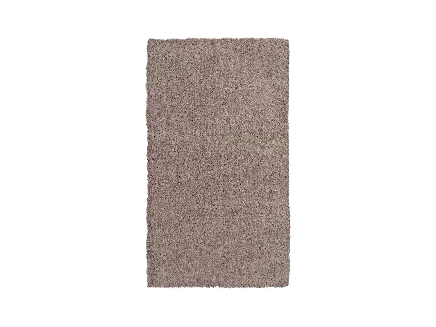 Tapis intérieur - shaggy uni - marron - 60 x 110 cm - SHANGHAI
