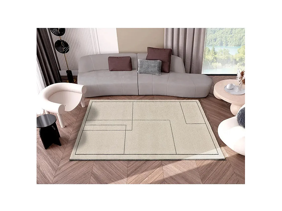 Tapis intérieur - abstrait - multicolore - 160 x 230 cm - LOS ANGELES LINES