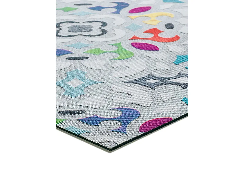 Tapis intérieur - dessins colorés - multicolore - 52 x 200 cm - RICCI