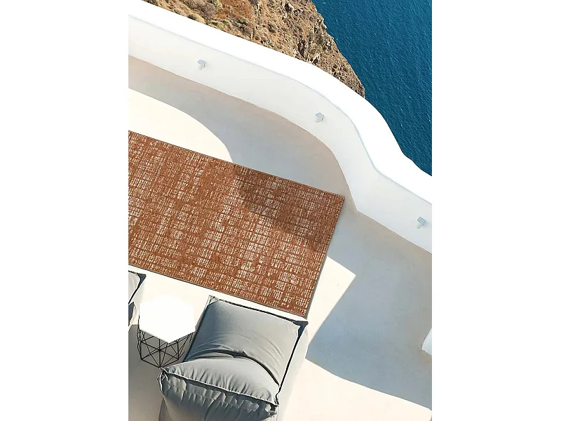 Tappeto exterior - astratto - rame - 130 x 190 cm - VELVET