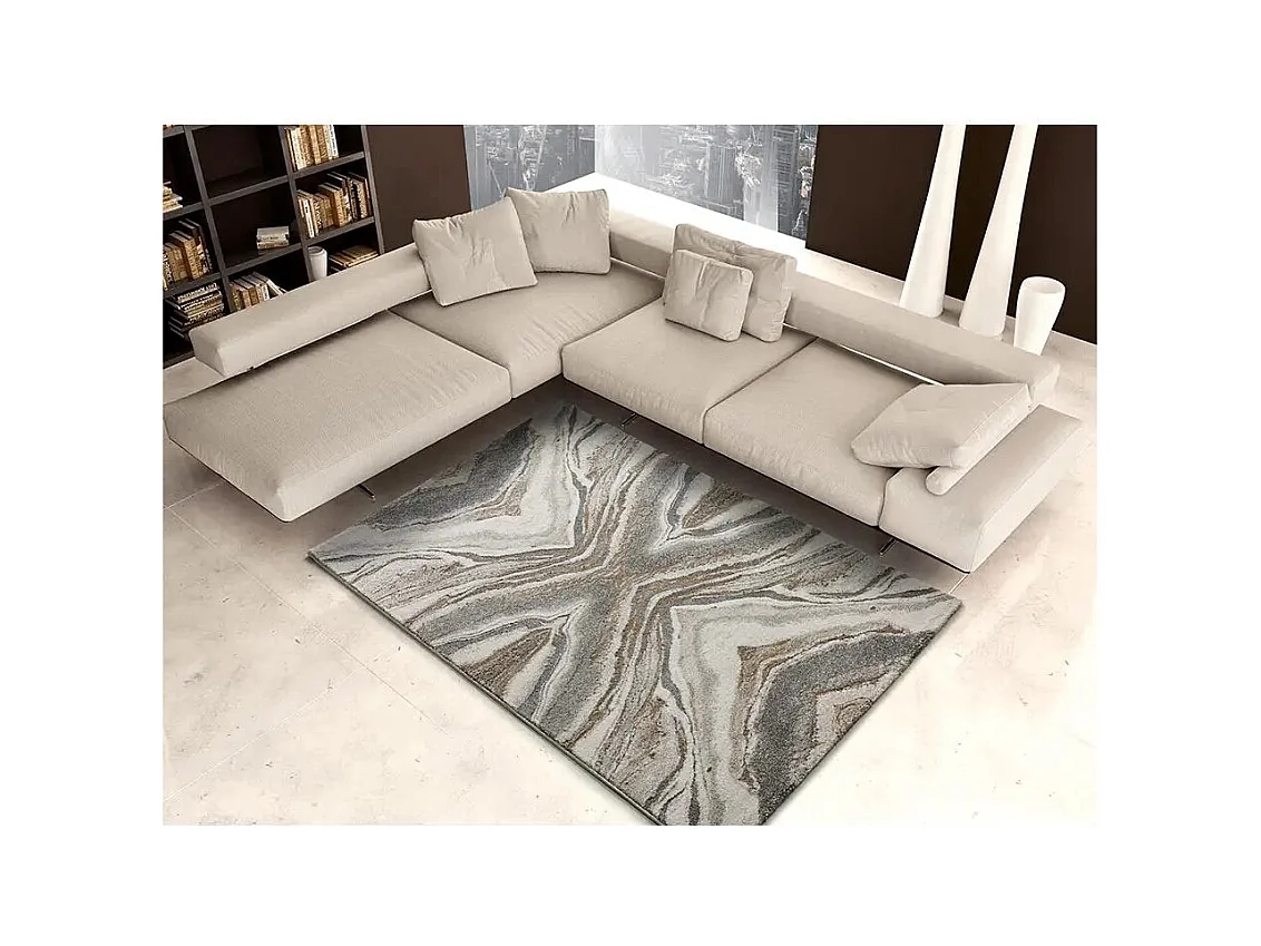 Tapis intérieur - abstrait - beige - 160 x 230 cm - WEIMAR