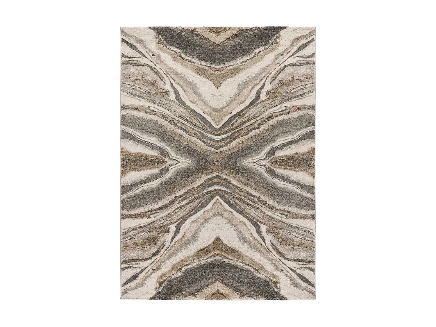 Tapis intérieur - abstrait - beige - 80 x 150 cm - WEIMAR