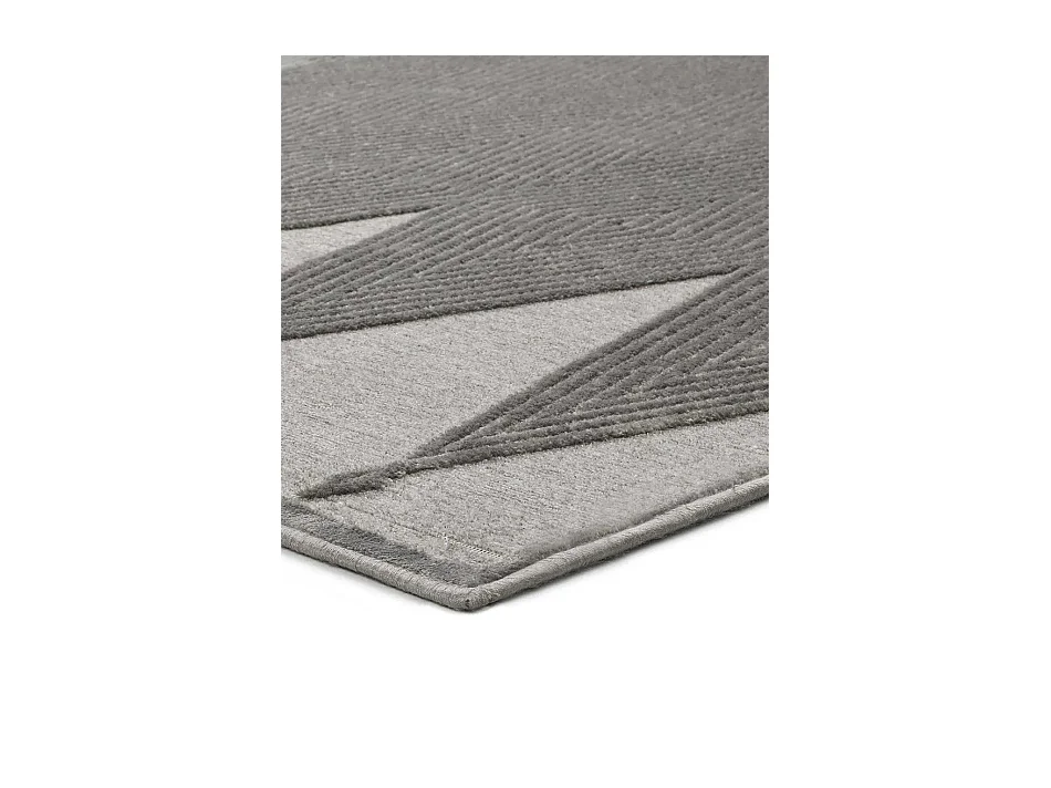 Tapis intérieur - ethnique - gris - 160 x 230 cm - FARASHE