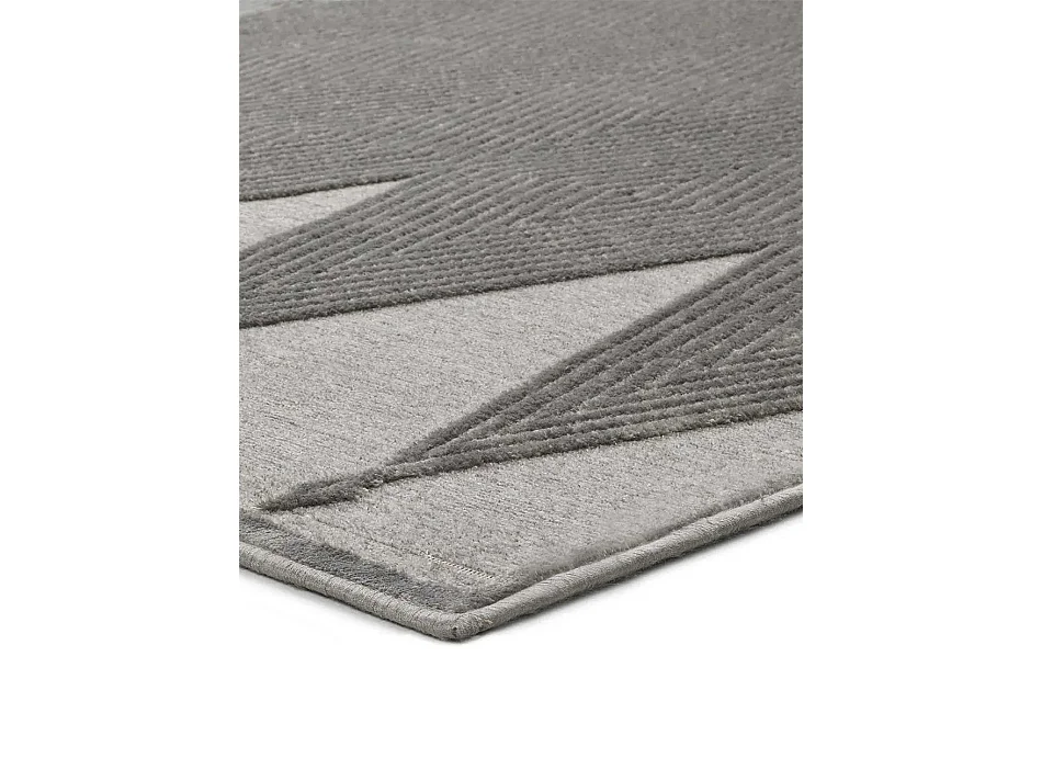 Tapis intérieur - ethnique - gris - 160 x 230 cm - FARASHE
