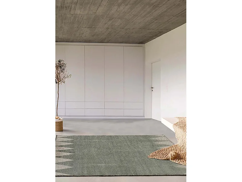 Alfombra interior  - étnica - gris - 160 x 230 cm - FARASHE