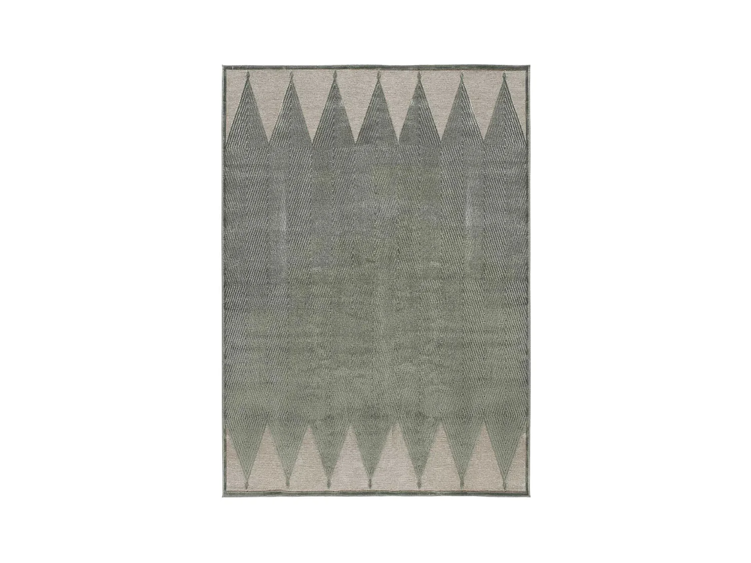 Tapis intérieur - ethnique - gris - 140 x 200 cm - FARASHE