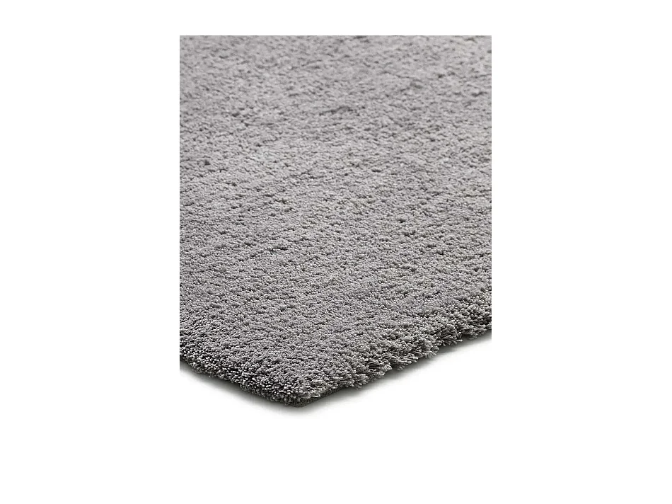 Tappeto interior - shaggy liscio - grigio - 60 x 110 cm - SHANGHAI