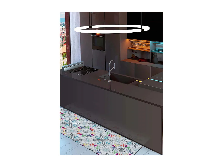 Tapis intérieur - dessins colorés - multicolore - 52 x 100 cm - RICCI