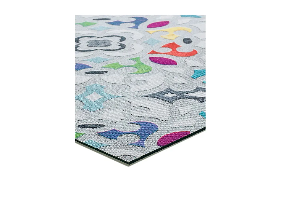Tapis intérieur - dessins colorés - multicolore - 52 x 100 cm - RICCI
